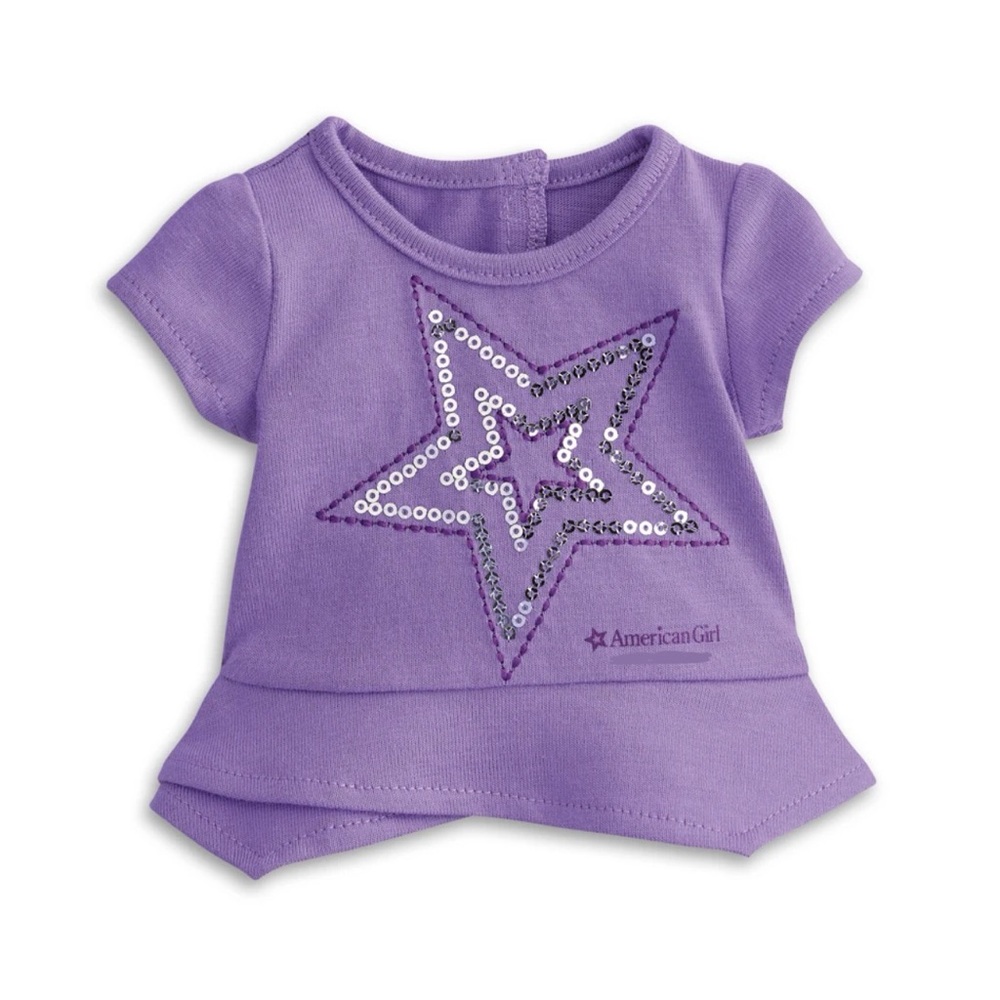 American girl New York sequined star tee
